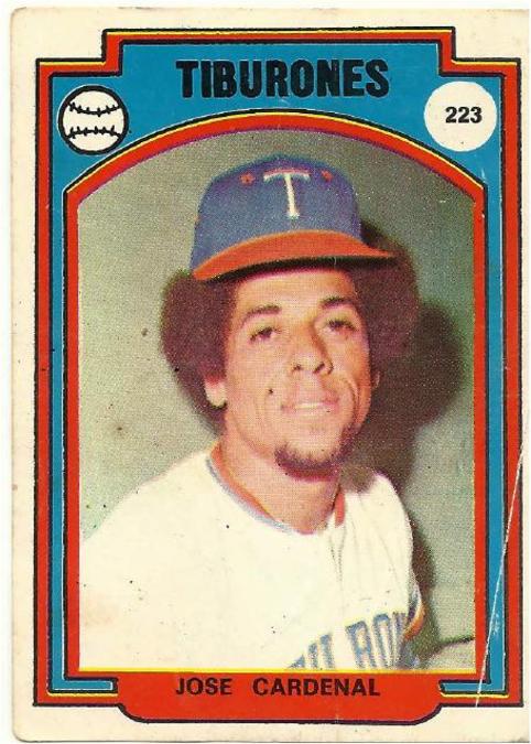En 1943, nació en Matanzas, Cuba, el jardinero José Cardenal quien jugó ocho años con Tiburones de La Guaira (65-66, 70-73, 76-80)