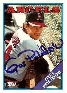 En 1985 debutó en las mayores, Gustavo Polidor con los Angelinos de California. 