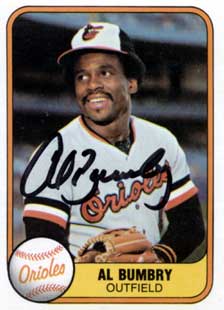 En 1973, Al Bumbry con Orioles de Baltimore conectó tres triples en un juego para empatar una marca de grandes ligas. Bumbry participó en el béisbol venezolano con Tiburones de La Guaira en las temporadas 72-73, 73-74, 74-75 y 78-79.
