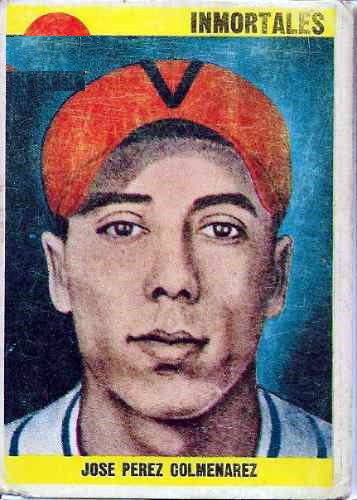 En 1944, José Pérez Colmenares left fielder del Cervecería Caracas, termina líder bate con .454 de promedio en la 43-44. 