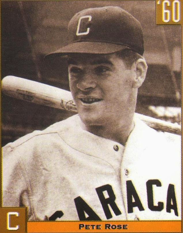 En 1983, Pete Rose de los Expos de Montreal, conecta el hit 4000 de su carrera. Rose reforzó al Caracas en la temporada 1964-1965.