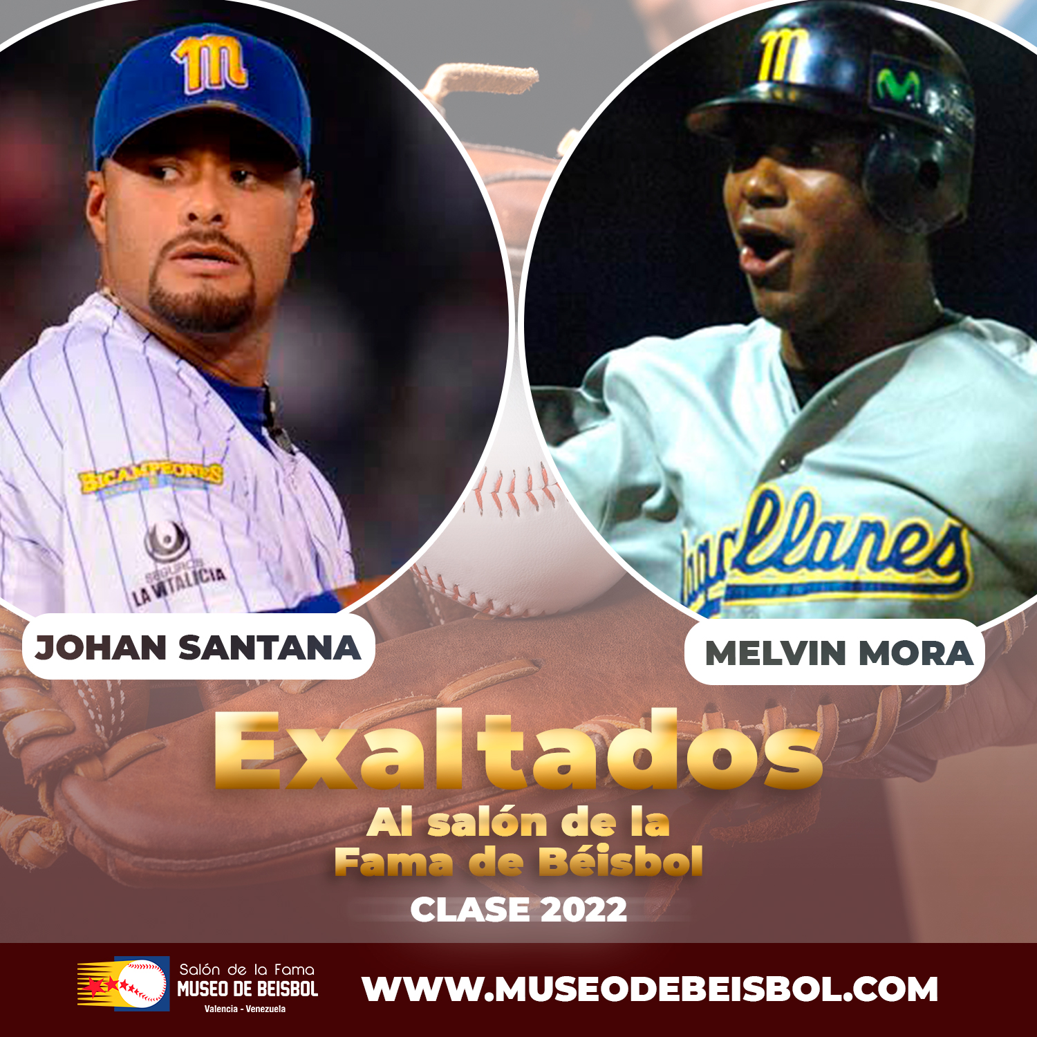 JOHAN SANTANA Y MELVIN MORA NUEVOS INMORTALES DEL BEISBOL VENEZOLANO