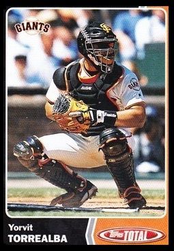 En 2001, Yorvit Torrealba debutó en las mayores con Gigantes de San Francisco ante Cascabeles de Arizona. En ese juego se fue de 1-1 con triple y una carrera impulsada. 